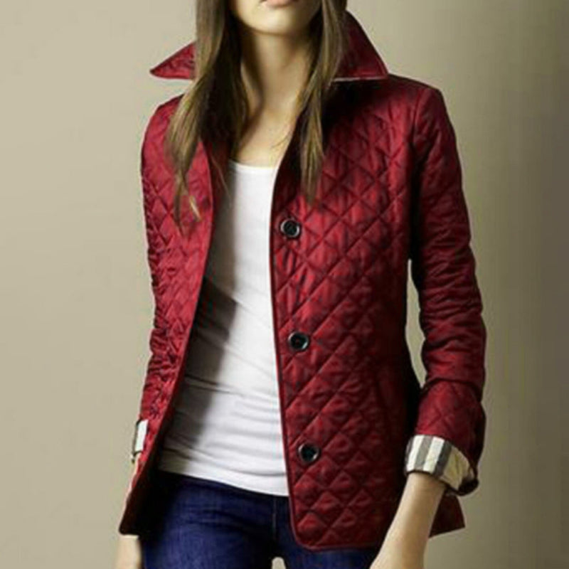 Roos - Stylische Damen Steppjacke hoher Kragen