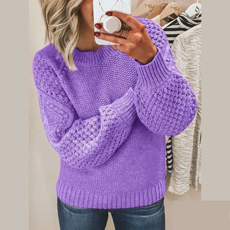 Emillia - Stylischer Oversize-Häkelpullover