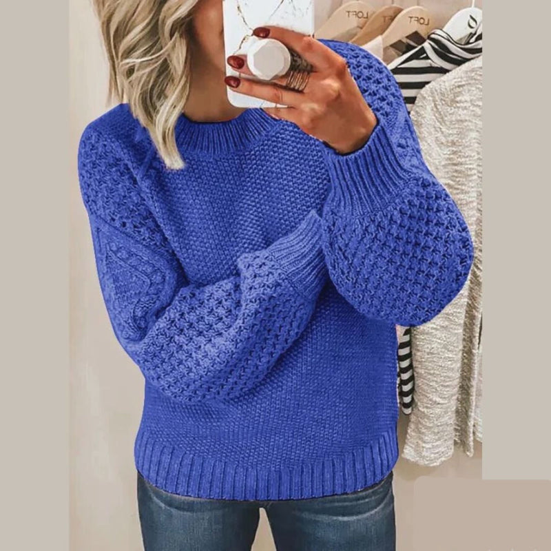 Emillia - Stylischer Oversize-Häkelpullover