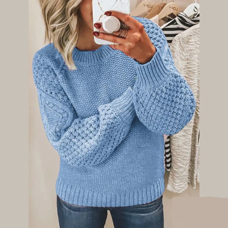 Emillia - Stylischer Oversize-Häkelpullover