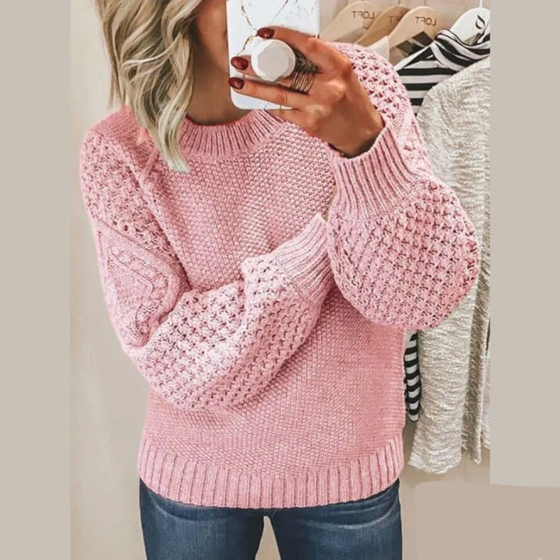 Emillia - Stylischer Oversize-Häkelpullover