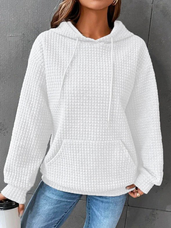 Cosy Moments - Quadratischer Hoodie mit Seitentaschen