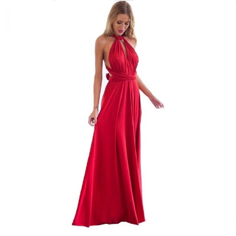 Evita - Vielseitiges Maxi-Gala-Drapierkleid